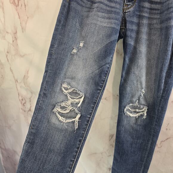 Judy Blue Jeans Womens 25 1 Skinny Denim High Rise Boyfriend Fit Distressed - Picture 9 of 13